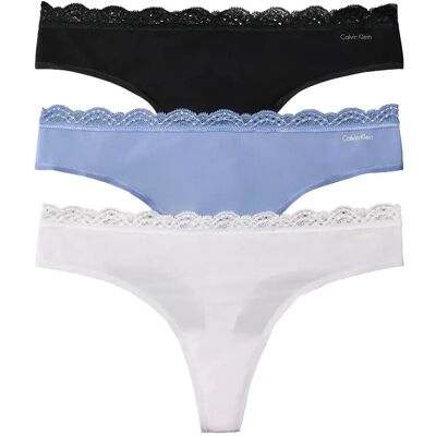 Calvin Thong 3Pk S BLACK BLUE TULIP FROSTY LILAC S Calvin Thong 3Pk S BLACK BLUE TULIP FROSTY LILAC S