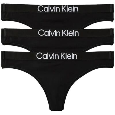 Calvin Thong 3Pk S BLACK BLACK BLACK S Calvin Thong 3Pk S BLACK BLACK BLACK S