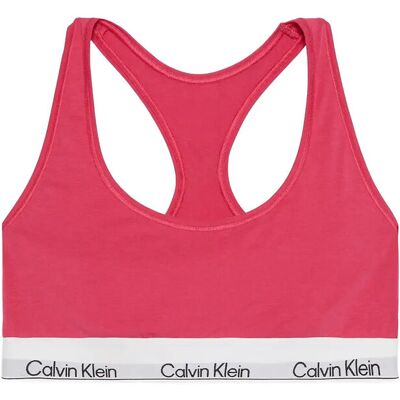 Calvin Unlined Bralette S VIBRANT PINK S Calvin Unlined Bralette S VIBRANT PINK S