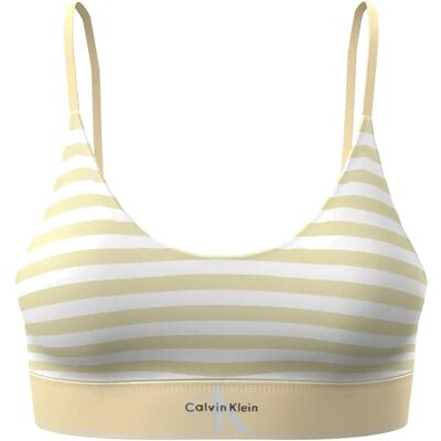 Calvin Unlined Bralette S CENT STRIPE ANISE FLOWER S Calvin Unlined Bralette S CENT STRIPE ANISE FLOWER S
