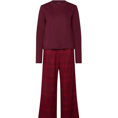 Calvin Ls Tee Flannel Pant Set L ZINFANDEL W ZINFANDEL JOTTED MADRAS L Calvin Ls Tee Flannel Pant Set L ZINFANDEL W ZINFANDEL JOTTED MADRAS L