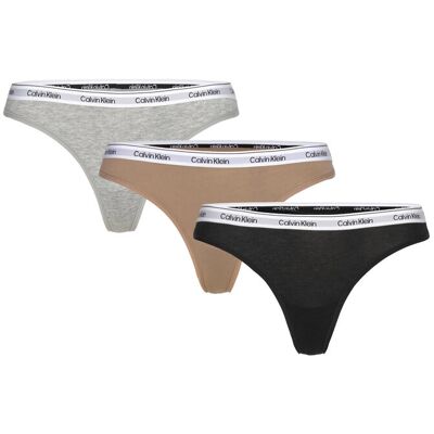 Calvin Thong 3Pk XL BLACK GREY HEATHER CAFÉ FUN XL Calvin Thong 3Pk XL BLACK GREY HEATHER CAFÉ FUN XL