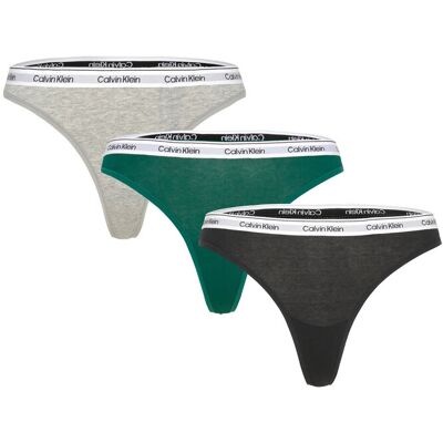 Calvin Thong 3Pk L BLACK/GREY HEATHER/TURF L Calvin Thong 3Pk L BLACK/GREY HEATHER/TURF L