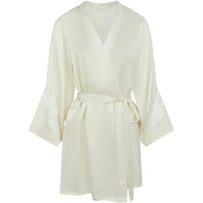 Chantelle - Legend - Vit - Satin - bathrobe Chantelle - Legend - Vit - Satin - bathrobe