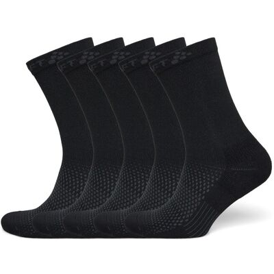 Craft Active High Sock 5-Pack 43-45 BLACK 43-45 Craft Active High Sock 5-Pack 43-45 BLACK 43-45