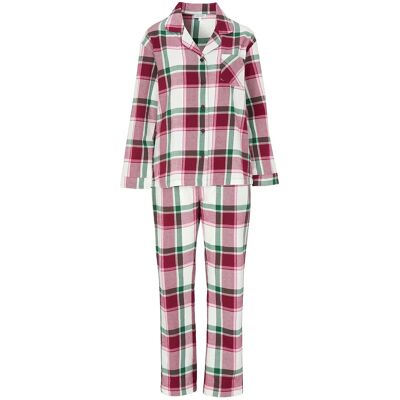 Damella of Sweden Flannel Pyjamas Molly XXL WINE/IVORY XXL Damella of Sweden Flannel Pyjamas Molly XXL WINE/IVORY XXL