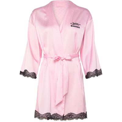 Juicy Couture Lace Trim Kimono Robe S CHERRY BLOSSOM S Juicy Couture Lace Trim Kimono Robe S CHERRY BLOSSOM S