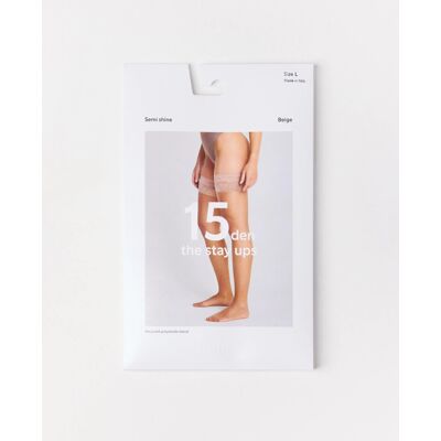 Lindex Stay Ups 15 Denier M BEIGE M Lindex Stay Ups 15 Denier M BEIGE M