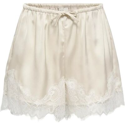 ONLY Onlmenus Lace Satin Shorts Wvn Ex XS BIRCH XS ONLY Onlmenus Lace Satin Shorts Wvn Ex XS BIRCH XS