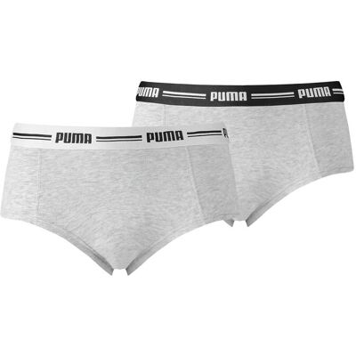Puma Women Mini Short 2P Pack XS GREY / GREY XS Puma Women Mini Short 2P Pack XS GREY / GREY XS