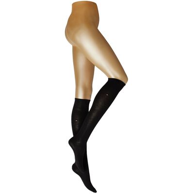 Tommy Hilfiger Th Women 98% Cotton Kneehigh 1P 39-42 BLACK 39-42 Tommy Hilfiger Th Women 98% Cotton Kneehigh 1P 39-42 BLACK 39-42