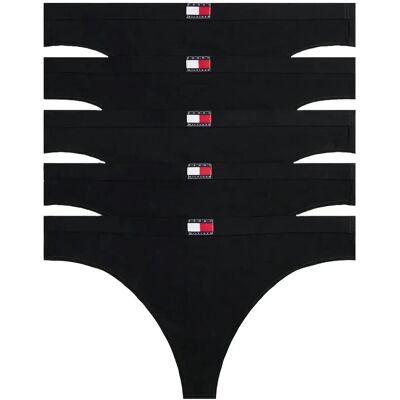 Tommy Hilfiger 5 Pack Thong XS BLACK BLACK BLACK BLACK BLACK XS Tommy Hilfiger 5 Pack Thong XS BLACK BLACK BLACK BLACK BLACK XS