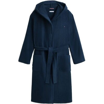 Tommy Hilfiger Towelling Bathrobe XS DARK NIGHT NAVY XS Tommy Hilfiger Towelling Bathrobe XS DARK NIGHT NAVY XS