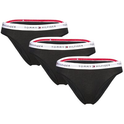 Tommy Hilfiger 3 Pack Bikini L BLACK BLACK BLACK L Tommy Hilfiger 3 Pack Bikini L BLACK BLACK BLACK L