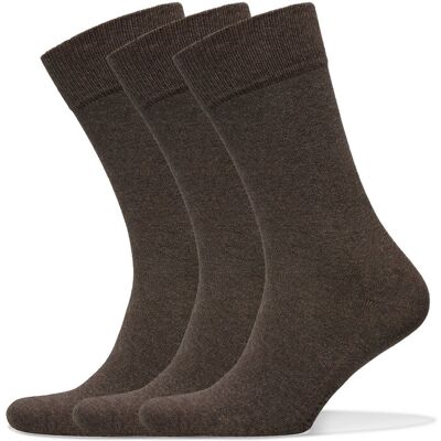Amanda Christensen True Ankle Sock 3-Pack 47-50 BROWN MELANGE 47-50 Amanda Christensen True Ankle Sock 3-Pack 47-50 BROWN MELANGE 47-50