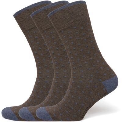 Amanda Christensen True Dot Sock 39-42 BROWN MELANGE 39-42 Amanda Christensen True Dot Sock 39-42 BROWN MELANGE 39-42