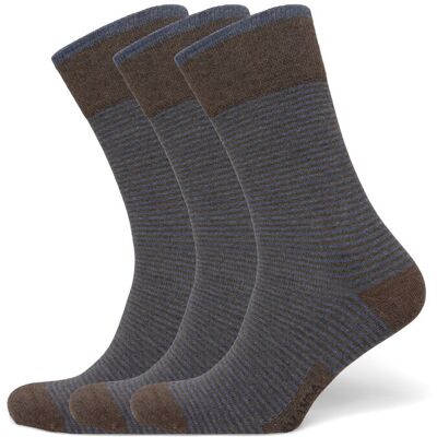 Amanda Christensen True Stripe Sock 39-42 BROWN MELANGE 39-42 Amanda Christensen True Stripe Sock 39-42 BROWN MELANGE 39-42