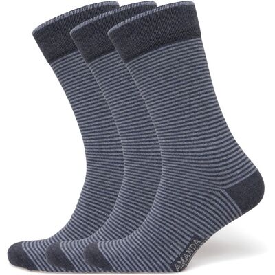Amanda Christensen True Stripe Sock 47-50 NAVY MELANGE 47-50 Amanda Christensen True Stripe Sock 47-50 NAVY MELANGE 47-50
