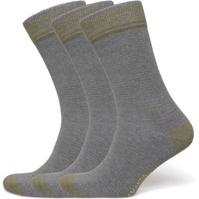 Amanda Christensen True Stripe Sock 39-42 OLIVE MELANGE 39-42 Amanda Christensen True Stripe Sock 39-42 OLIVE MELANGE 39-42