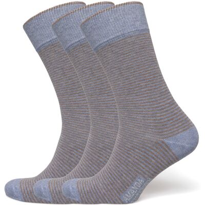 Amanda Christensen True Stripe Sock 39-42 SKY BLUE MELANGE 39-42 Amanda Christensen True Stripe Sock 39-42 SKY BLUE MELANGE 39-42