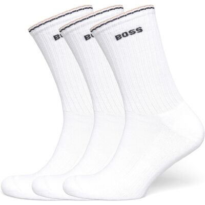 Boss 3P Qs Rib Stripe Cc 39-42 WHITE 39-42 Boss 3P Qs Rib Stripe Cc 39-42 WHITE 39-42