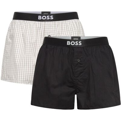 Boss 2P Boxer Shorts Ew S OPEN GREY S Boss 2P Boxer Shorts Ew S OPEN GREY S