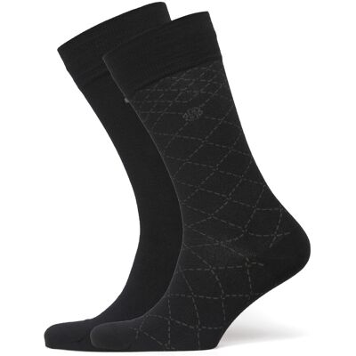 Boss 2P Rs Mini Argyle Cc 39-42 BLACK 39-42 Boss 2P Rs Mini Argyle Cc 39-42 BLACK 39-42
