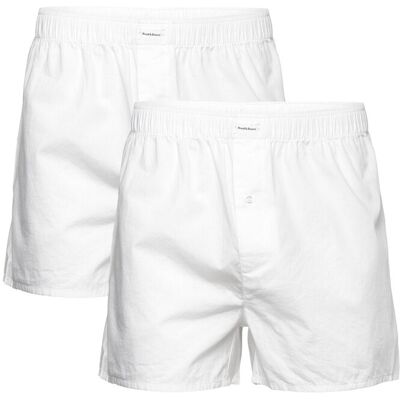 Bread & Boxers 2-Pack Boxer Shorts S WHITE S Bread & Boxers 2-Pack Boxer Shorts S WHITE S