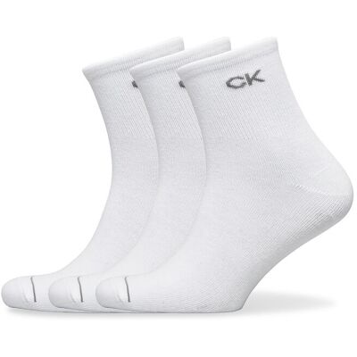 Calvin Ck Men Short Sock 3P ONE SIZE WHITE ONE SIZE Calvin Ck Men Short Sock 3P ONE SIZE WHITE ONE SIZE