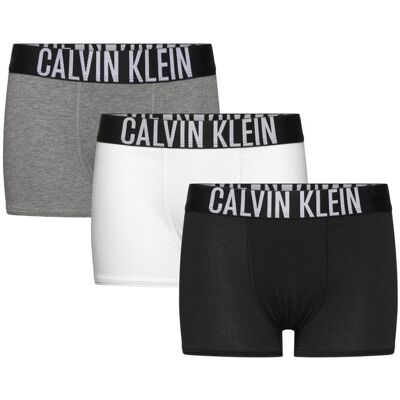 Calvin 3Pk Trunk 128-140 PVHBLACK GREY HEATHER PVHWHITE 128-140 Calvin 3Pk Trunk 128-140 PVHBLACK GREY HEATHER PVHWHITE 128-140