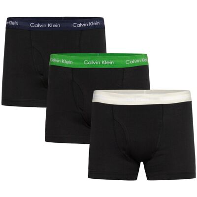 Calvin Trunk 3 Pk L BLACK BODIES W BLUE SHADOW SUPREME L Calvin Trunk 3 Pk L BLACK BODIES W BLUE SHADOW SUPREME L