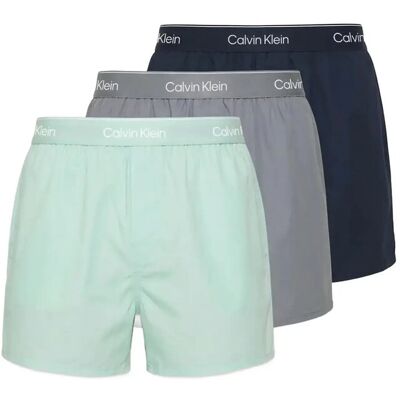 Calvin Boxer Slim 3Pk XL SHORELINE W DTM WB MISTY GREY W XL Calvin Boxer Slim 3Pk XL SHORELINE W DTM WB MISTY GREY W XL