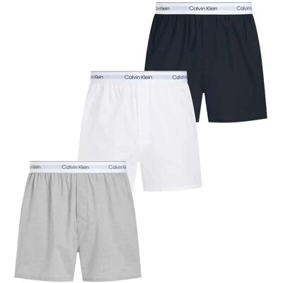 Calvin Boxer Slim 3Pk XS 1 GREY HEATHER 1 WHITE 1 BLACK XS Calvin Boxer Slim 3Pk XS 1 GREY HEATHER 1 WHITE 1 BLACK XS
