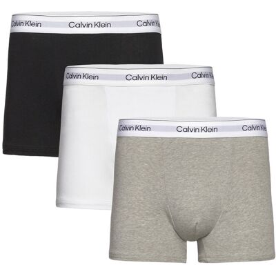 Calvin Relaxed Fit Trunk 3Pk XS GREY HEATHER WHITE BLACK XS Calvin Relaxed Fit Trunk 3Pk XS GREY HEATHER WHITE BLACK XS