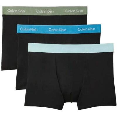 Calvin Relaxed Fit Trunk 3Pk XS BLACK BODIES W SEA SPRAY NIAGARA M XS Calvin Relaxed Fit Trunk 3Pk XS BLACK BODIES W SEA SPRAY NIAGARA M XS