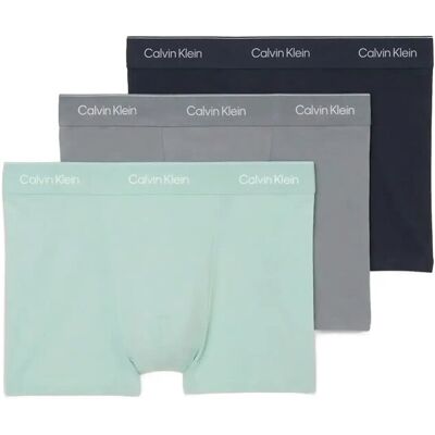 Calvin Relaxed Fit Trunk 3Pk XS SHORELINE W DTM WB MISTY GREY W XS Calvin Relaxed Fit Trunk 3Pk XS SHORELINE W DTM WB MISTY GREY W XS