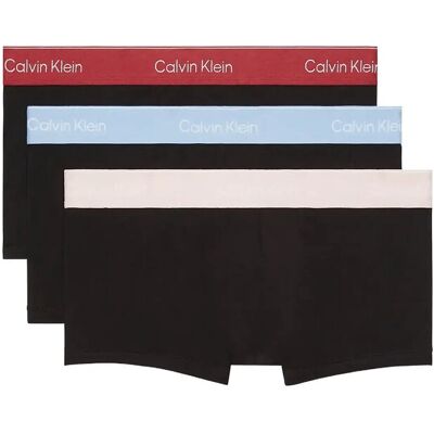 Calvin Low Rise Trunk 3Pk XL BLACK BODIES W FALL BERRY FROZEN F XL Calvin Low Rise Trunk 3Pk XL BLACK BODIES W FALL BERRY FROZEN F XL