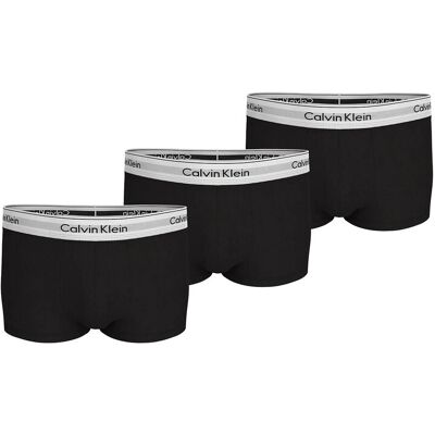 Calvin Low Rise Trunk 3Pk XS BLACK BLACK BLACK XS Calvin Low Rise Trunk 3Pk XS BLACK BLACK BLACK XS