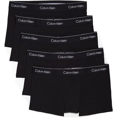 Calvin Low Rise Trunk 5Pk S BLACK W BLACK WB S Calvin Low Rise Trunk 5Pk S BLACK W BLACK WB S