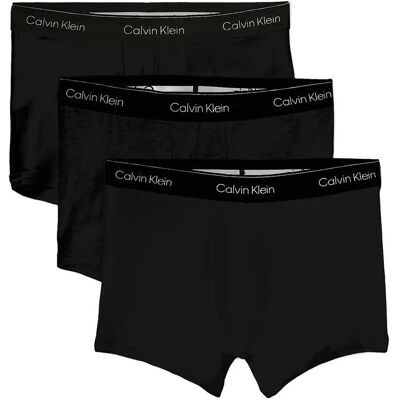 Calvin Trunk 3Pk XS BLACK W DTM WB XS Calvin Trunk 3Pk XS BLACK W DTM WB XS