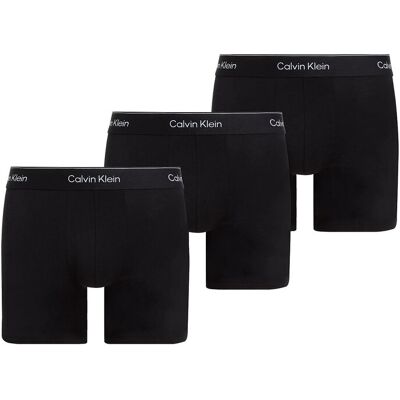 Calvin Boxer Brief 3Pk XS BLACK W DTM WB XS Calvin Boxer Brief 3Pk XS BLACK W DTM WB XS