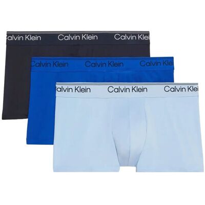 Calvin Low Rise Trunk 3Pk XXL SHORELINE ROYALTY BLUE BELL XXL Calvin Low Rise Trunk 3Pk XXL SHORELINE ROYALTY BLUE BELL XXL