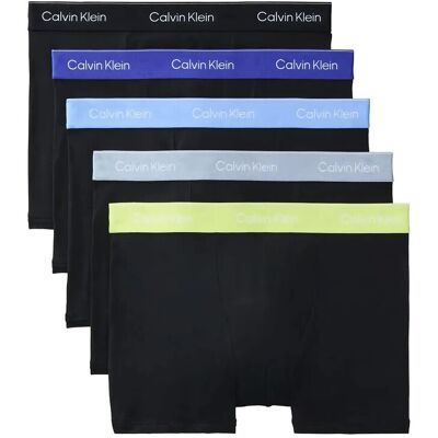 Calvin Relaxed Fit Trunk 5Pk XS BLACK WB BLUE DESCENT WB GREEN BL XS Calvin Relaxed Fit Trunk 5Pk XS BLACK WB BLUE DESCENT WB GREEN BL XS
