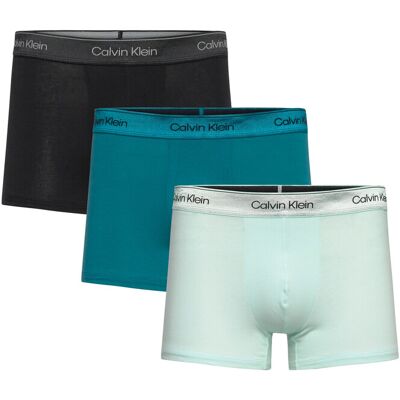 Calvin Trunk 3Pk S BLACK BRIGHT TURQUOISE GLACIER MIST S Calvin Trunk 3Pk S BLACK BRIGHT TURQUOISE GLACIER MIST S