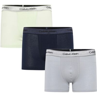 Calvin Trunk 3Pk M SHORELINE LIME CREAM MISTY GREY M Calvin Trunk 3Pk M SHORELINE LIME CREAM MISTY GREY M
