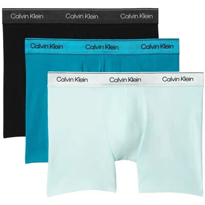 Calvin Boxer Brief 3Pk M BLACK BRIGHT TURQUOISE GLACIER MIST M Calvin Boxer Brief 3Pk M BLACK BRIGHT TURQUOISE GLACIER MIST M