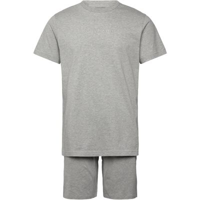 Calvin Ss Tee And Short Set S B10 GREY HEATHER S Calvin Ss Tee And Short Set S B10 GREY HEATHER S