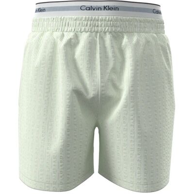 Calvin Seersucker Sleep Short S DIME STRIPE SEAFOAM WAVE S Calvin Seersucker Sleep Short S DIME STRIPE SEAFOAM WAVE S