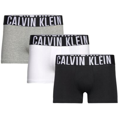 Calvin Trunk 3Pk XS BLACK GREY HEATHER WHITE XS Calvin Trunk 3Pk XS BLACK GREY HEATHER WHITE XS