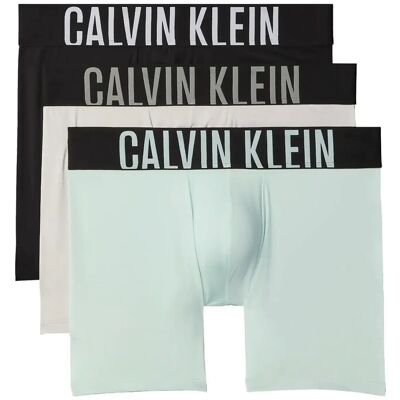 Calvin Boxer Brief 3Pk S BLACK GLACIER MIST MOON MIST S Calvin Boxer Brief 3Pk S BLACK GLACIER MIST MOON MIST S